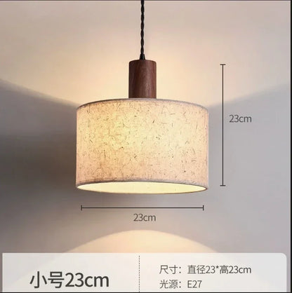 DecorBites™ Cream Wabi-sabi Chandelier Lamp Retro Japanese-style Bedroom Decor Lighting