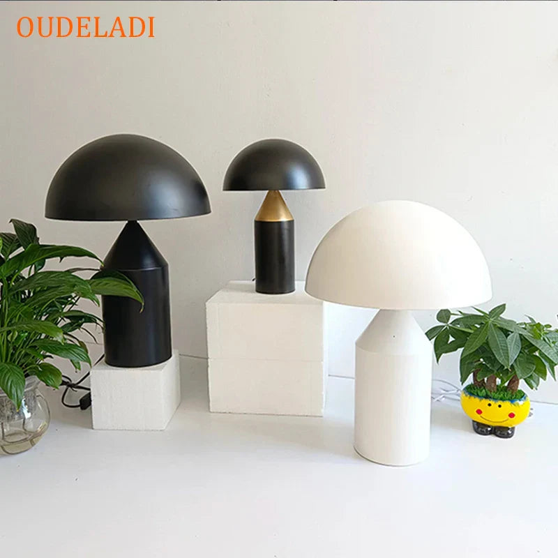 Gold Iron Mushroom Lamp