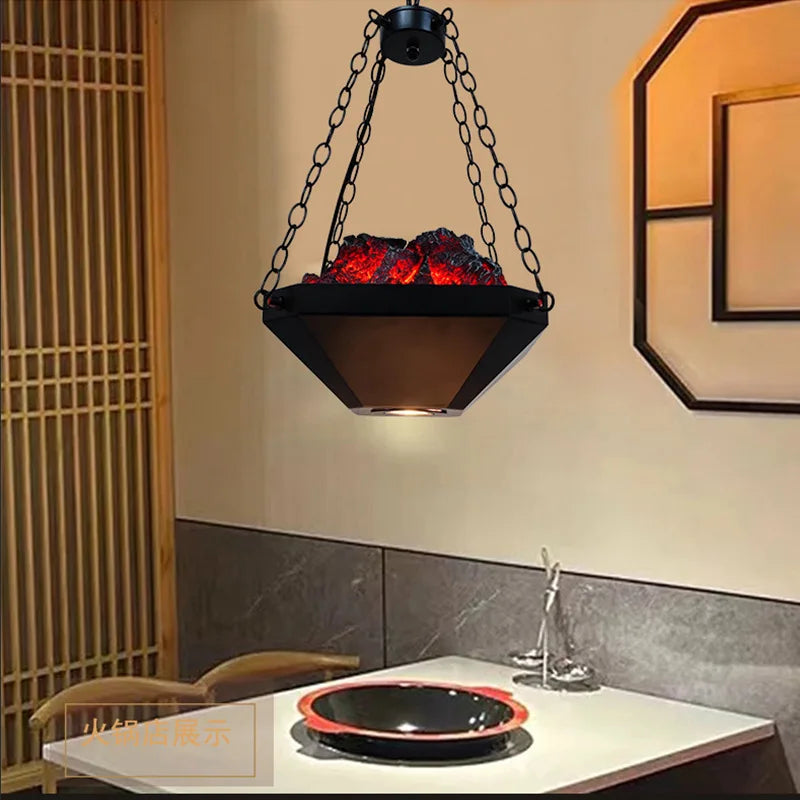 Iron Industrial Pendant Light