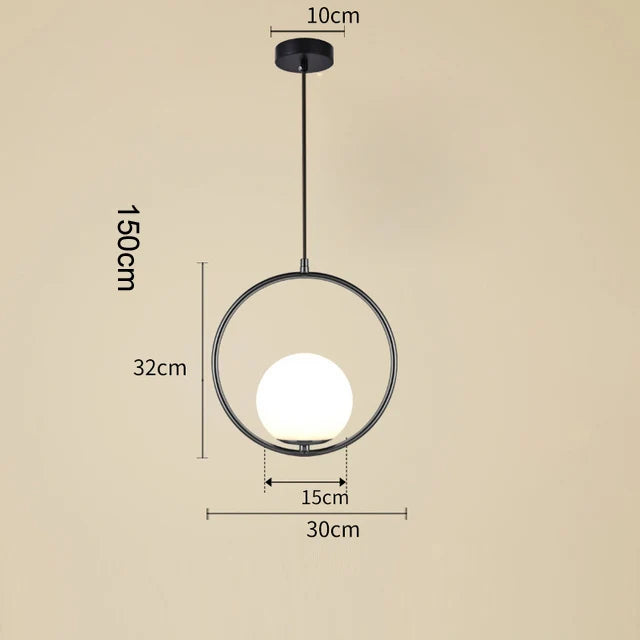 DecorBites™ Glass LED Pendant Lights Indoor