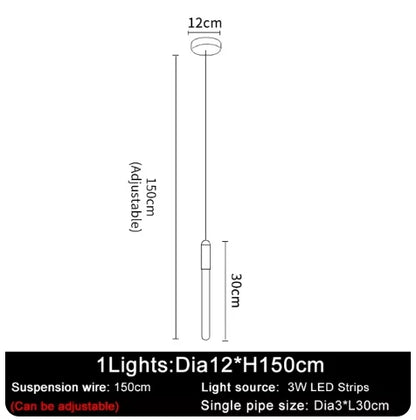 DecorBites™ LED Chandelier: Modern Staircase & Kitchen Pendant Light for Home Decoration