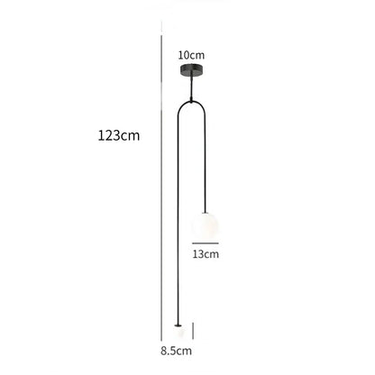 DecorBites™ Double Head Glass Ball Pendant Light for Hotel Bedroom & Bathroom