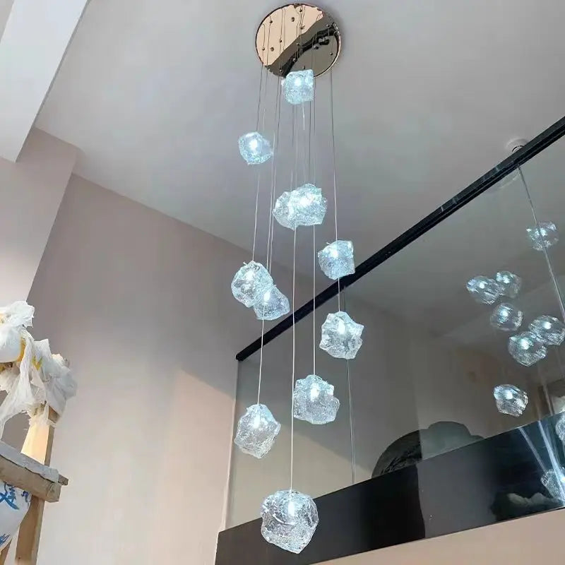 DecorBites™ Cube Chandelier Pendant Lights for Restaurant Loft Stairwell Bedroom Art Décor