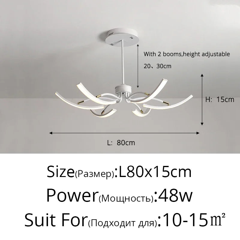 LED Bedroom Study Chandelier