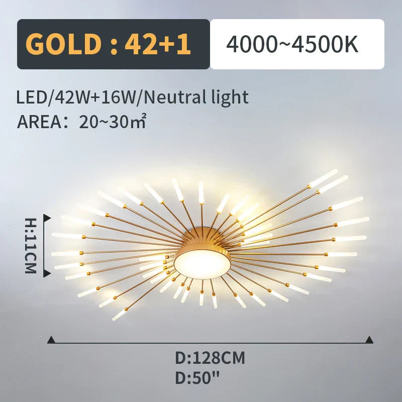 LED Fireworks Pendant Lamp