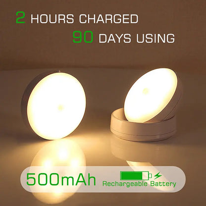 DecorBites™ 360° Rotate Night Light USB Rechargeable Magnet Wall Lamp for Staircase Bedroom