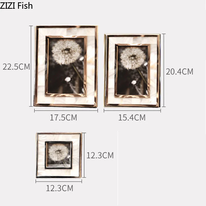 Gold Shell Photo Frame