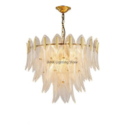 Modern Leaf Crystal Pendant