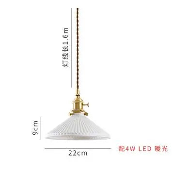 DecorBites™ Green Glass Pendant Light for Bedroom Dinning Living Room