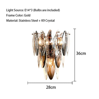 DecorBites™ Crystal LED Ceiling Chandelier | Modern Luxury Lustres Pendant Light Fixture
