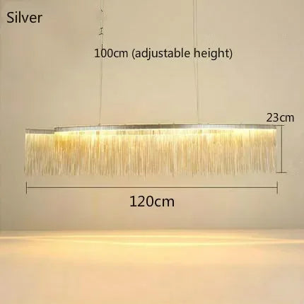 Aluminum Tassel LED Chandelier