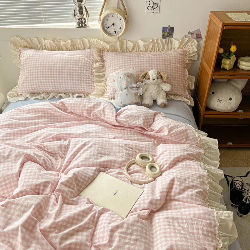 Lace Ruffle Cotton Bedding