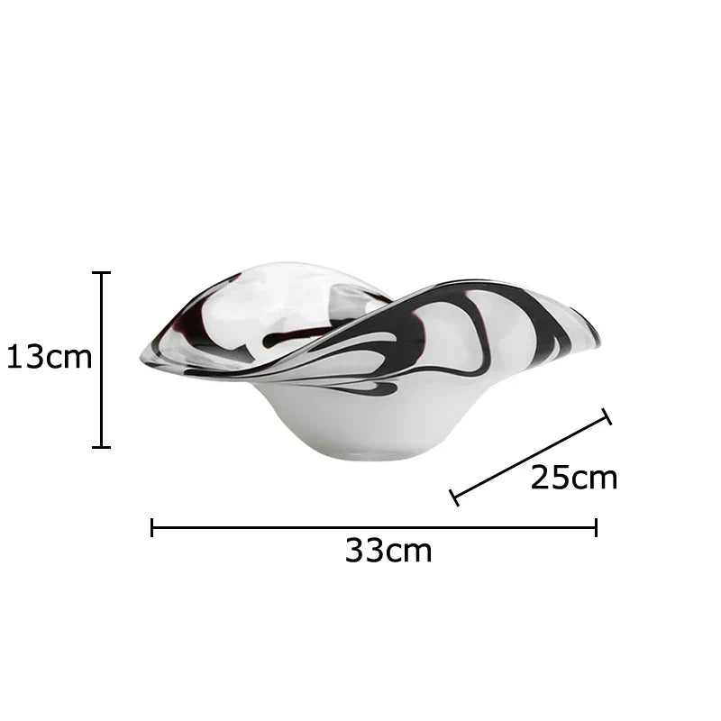 DecorBites™ Glass Fruit Plate Set - Elegant Tableware for Home, Hotel, and Restaurant Use