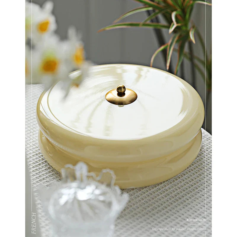 DecorBites™ Cream Medieval Glass Ceiling Lamp for Living Room, Dining Room, Bedroom & Study