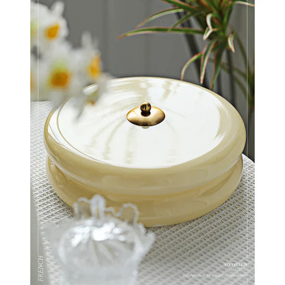 DecorBites™ Cream Medieval Glass Ceiling Lamp for Living Room, Dining Room, Bedroom & Study