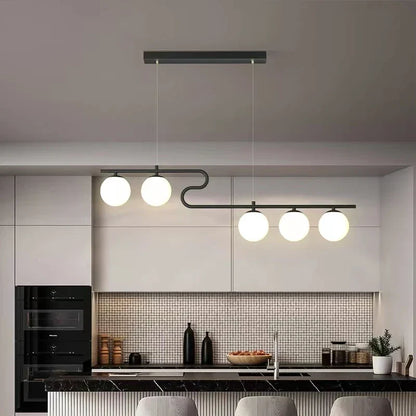 DecorBites™ Glass Ball LED Chandeliers for Home Dining Kitchen Office Decor Lighting