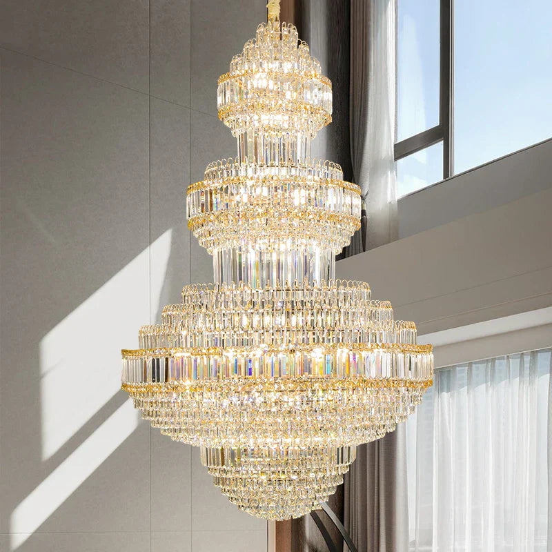 DecorBites™ Crystal Villa Chandelier Pendant - Modern European Style Luxury Hotel Lobby Light
