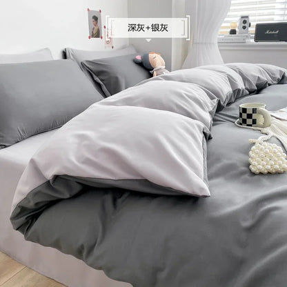 DecorBites™ Comfort King Size Bedding Set: Soft Duvet Cover & Pillowcases, Affordable & Durable