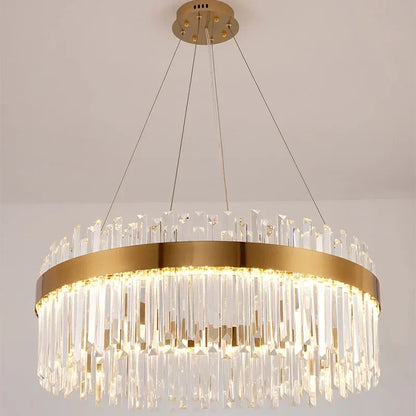 DecorBites™ Elegant Crystal Chandelier Pendant Light for Living Room Dining Kitchen Decoration