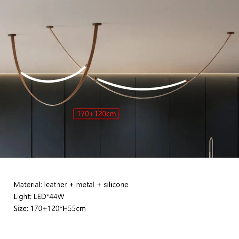 Leather Nordic LED Pendant