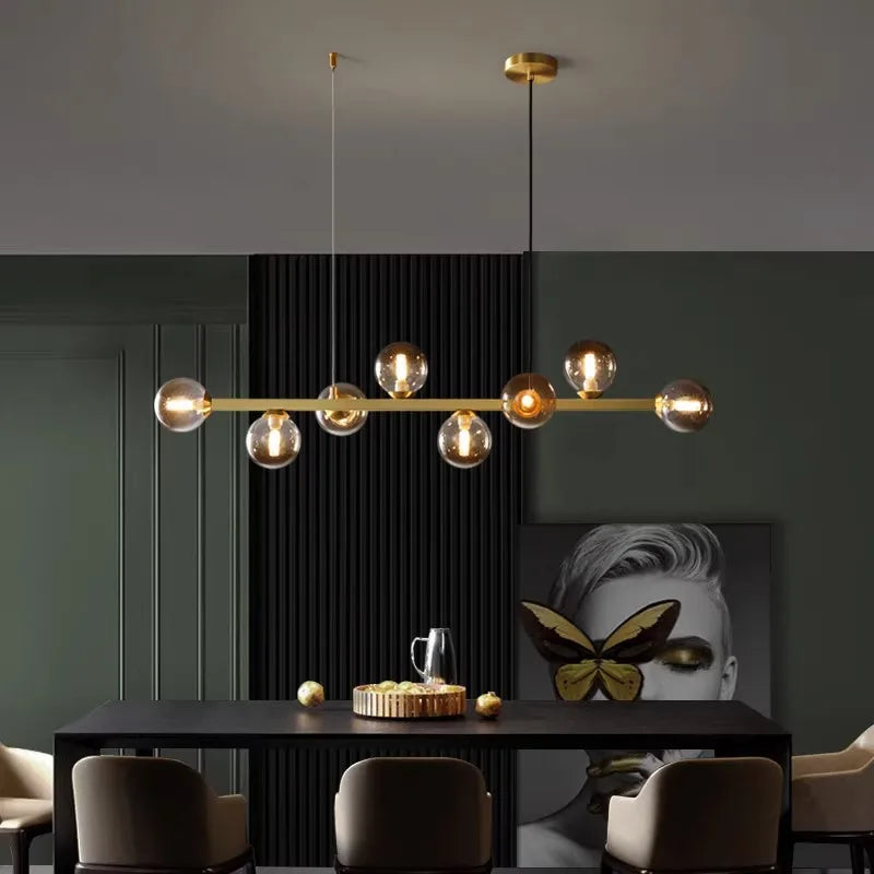Matte Black Nordic Chandelier