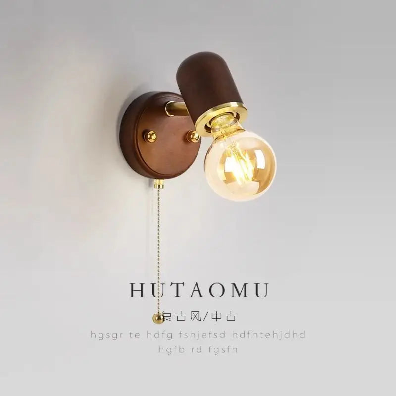 Walnut Wall Lamp