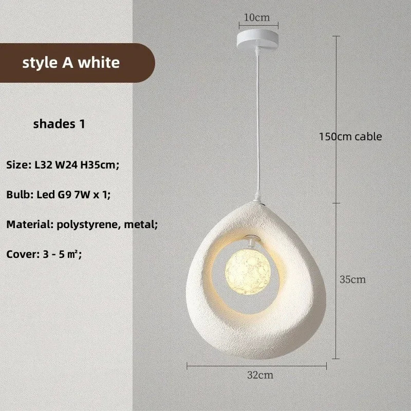 Chrome Nordic Pendant Light Gray Shade Dining