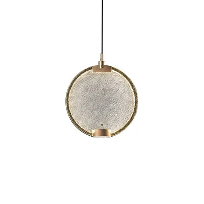 DecorBites™ Clear Pink Glass Horo Pendant Light LED for Loft Bar Art Deco Kitchen