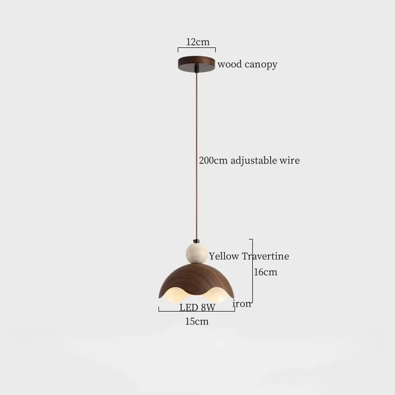 Travertine Vintage Pendant Light