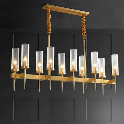 DecorBites™ Gold Plated Nordic Living Room LED Chandelier | Luxury Hanging Pendant Lighting