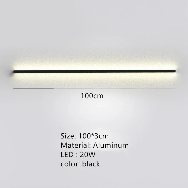 DecorBites™ Dimmable Long Wall Lamp: Stylish Bedroom Light Strip for Master Bedroom, TV Background, Sofa Decor