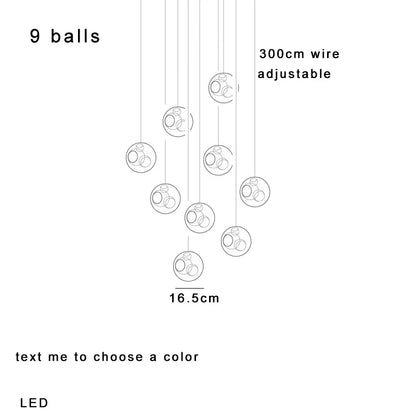Glass Sputnik Pendant Light