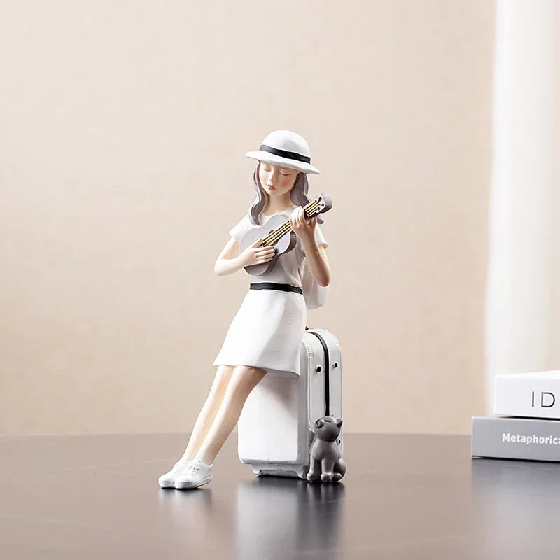 Resin Girl Figurine Sculpture