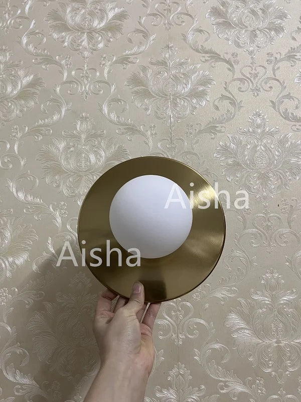 DecorBites™ Circular Wall Lamp: Nordic Designer Sconces for Stylish Home Decor