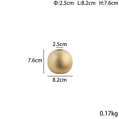 DecorBites™ Geometric Gold & Silver Vase for Chic Flower Arrangements & Home Decor