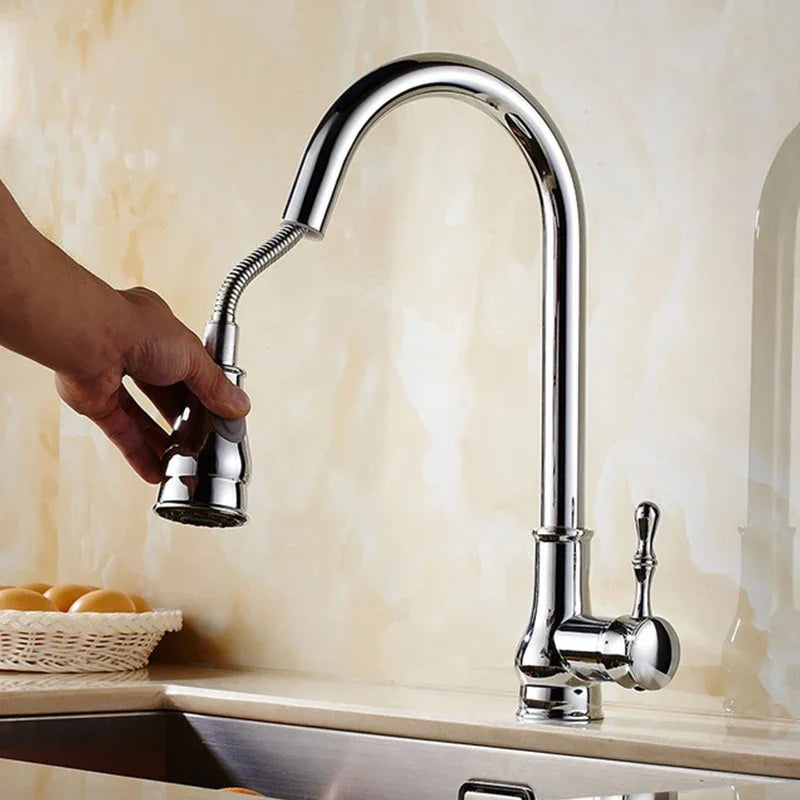 Bronze Rotating Kitchen Faucet
