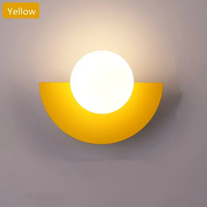 DecorBites™ Glass Ball LED Wall Lamp for Bedroom, Living Room, Study - Simple & Elegant
