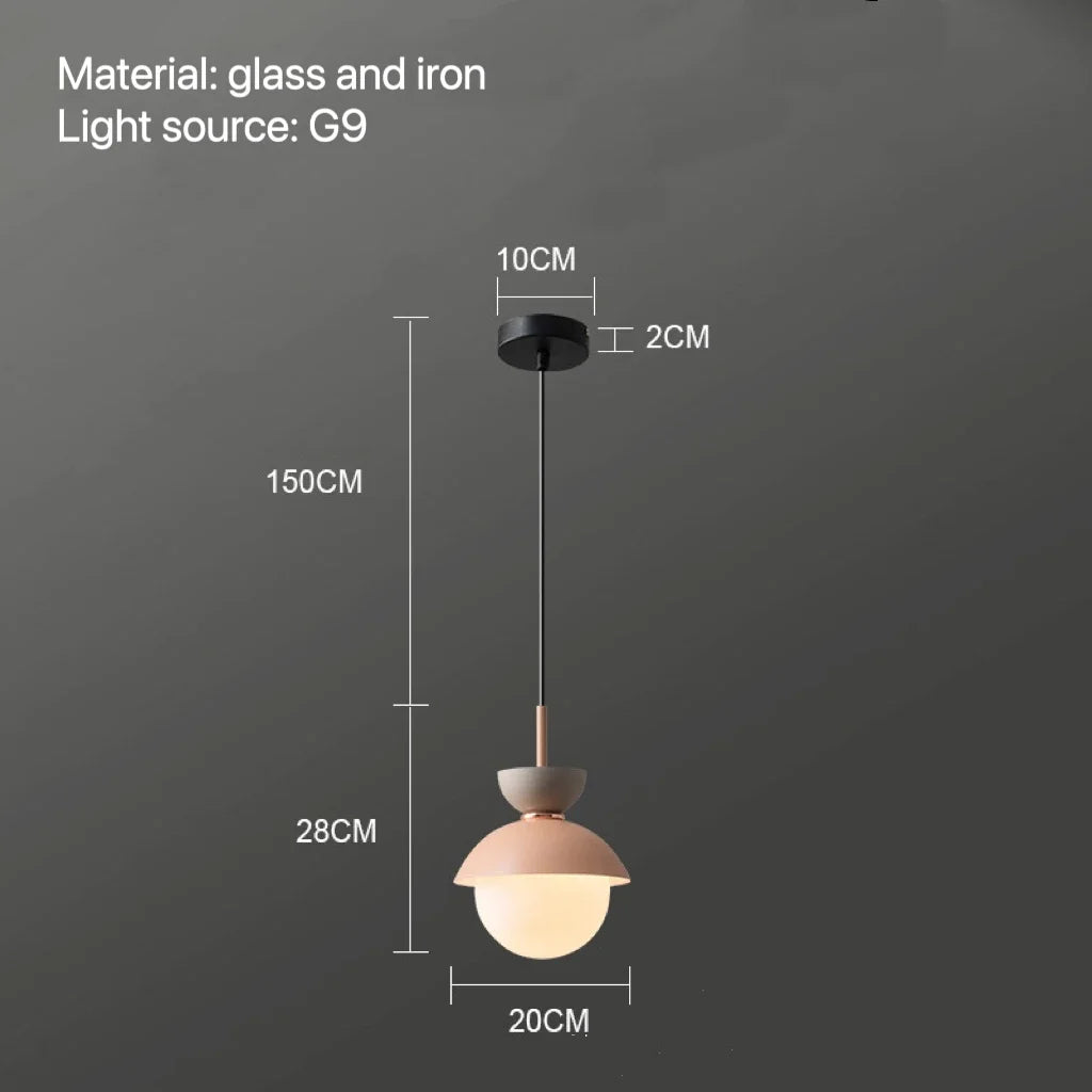 DecorBites™ Glass Ball Pendant Lamp: Modern Nordic Light Fixture for Home Decor, Kitchen, Dining, Bedroom