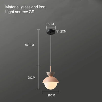 DecorBites™ Glass Ball Pendant Lamp: Modern Nordic Light Fixture for Home Decor, Kitchen, Dining, Bedroom