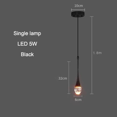 DecorBites™ Crystal Bubble Pendant Chandelier for Dining Room Bedroom Restaurant Bar