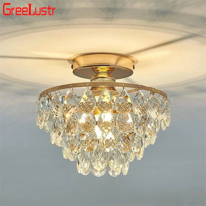 DecorBites™ Crystal LED Chandelier Ceiling Lamp for Living Dining Room Decor