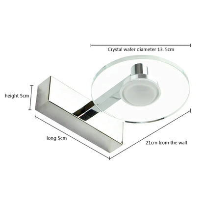 DecorBites™ Acrylic Mirror Headlight Bathroom Wall Lamp LED 5W