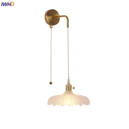 DecorBites™ LED Wall Lights Bar Bedroom Study Clear Glass Bedside Lamp Modern Stair Light Fixtures