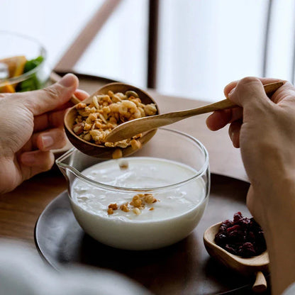 DecorBites™ High Temp Glass Bowl for Fruits, Salad, Yogurt, Noodles