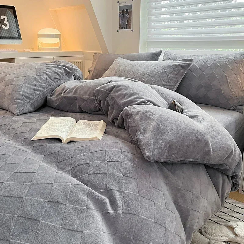 Fleece Winter Duvet Set