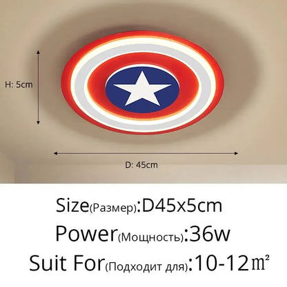 DecorBites™ Kids LED Cartoon Ceiling Light | Boys Girls Bedroom Decor Lamps
