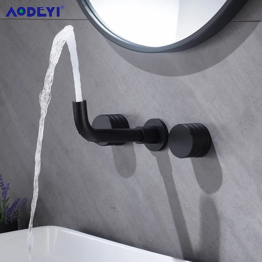 Black Wall Mounted Faucet