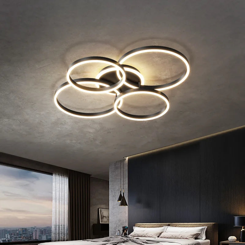 Round LED Foyer Chandelier