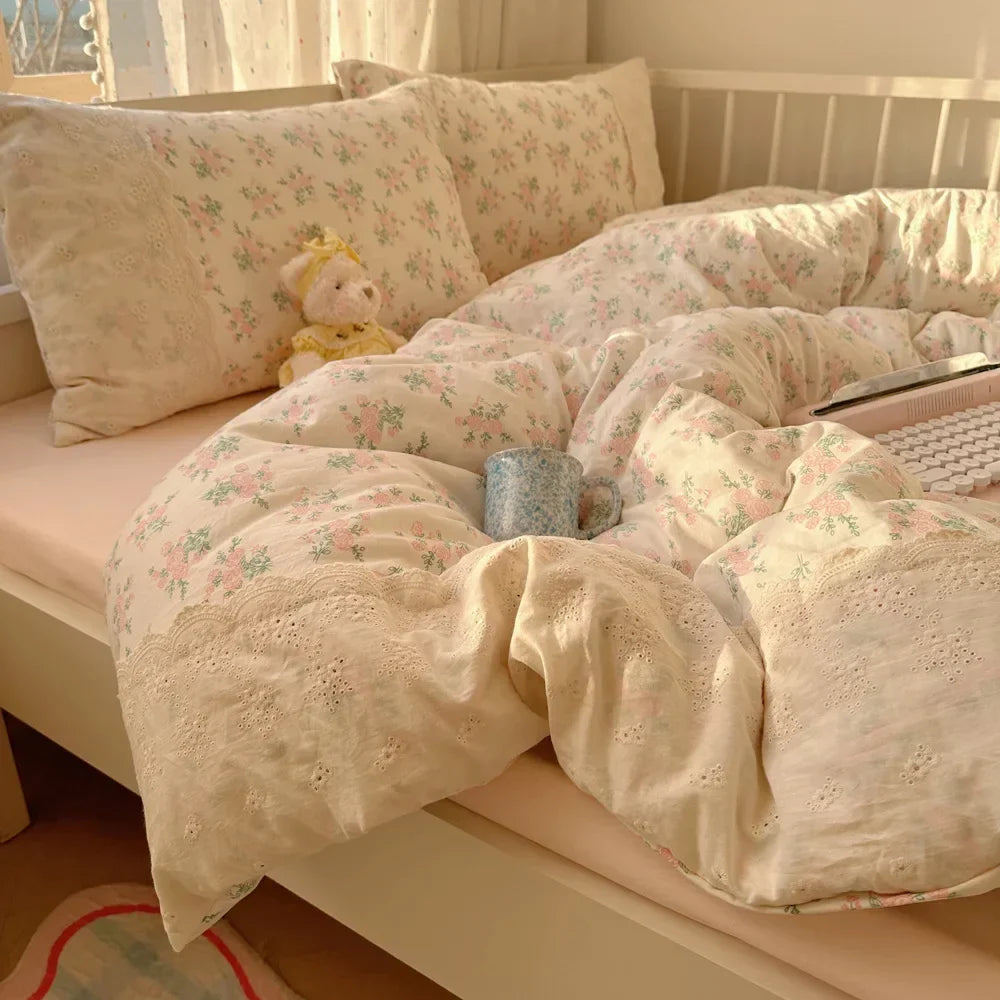 French Cotton Lace Bedding