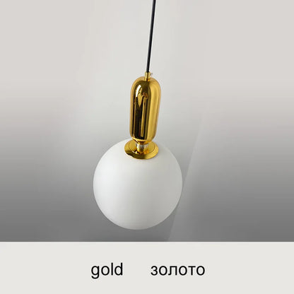 DecorBites™ Glass Ball LED Chandelier for Modern Living Spaces